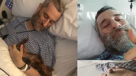Imagini emoţionante cu Dustin Diamond, pe patul de spital. Iubita actorului: 