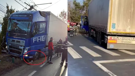 Tragedie pe șosea. O fetiță de 11 ani a fost spulberată de un TIR