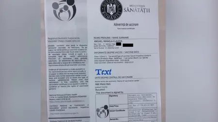 Care este semnificația datei de expirare de pe adeverința de vaccinare