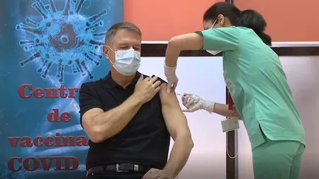 Preşedintele Iohannis s-a vaccinat cu a doua doză de ser anti-COVID