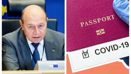 Paşaport de vaccinare. Traian Băsescu: 