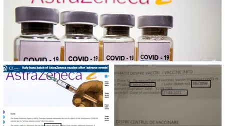 G4media.ro: România foloseşte doze AstraZeneca din lotul retras de Italia FOTO