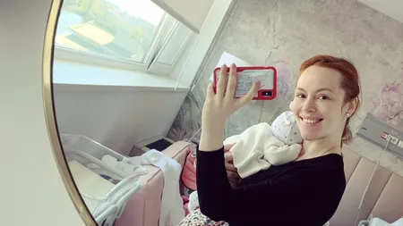 Olimpia Melinte a născut. Primele imagini cu fetiţa actriţei