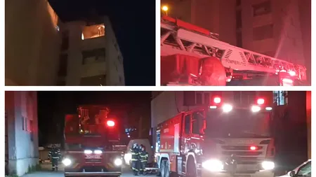 Incendiu într-un bloc din Alexandria, provocat de un grătar lăsat nesupravegheat. Explicaţia halucinantă a locatarilor: 