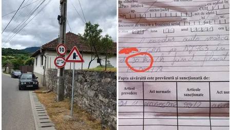 Ghinion pentru un şofer din Bihor. Bărbatul a fost amendat după ce a fost prins de radar cu 30 km/h: 