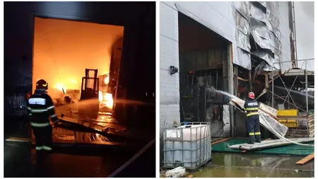 Incendiul de proporţii lângă Ploieşti la un incinerator de deşeuri periculoase. Şeful Gărzii de Mediu: 