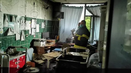 Primele imagini de la spitalul de copii din Iaşi. Dezastrul rămas după incendiu