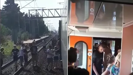 Tren cu copii care se întorceau de la mare, blocat în câmp peste nouă ore. 