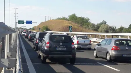 Accident cu trei maşini pe Autostrada Soarelui. Trafic aglomerat pe sensul de mers către litoral