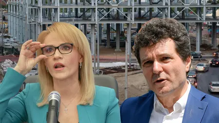 Nicuşor Dan o acuză pe Gabriela Firea că nu a terminat parcarea din Pantelimon. 