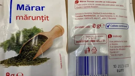 Sortiment de mărar cu niveluri ridicate de pesticide, retras din Carrefour