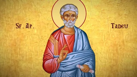 Calendar ortodox 21 august 2023. Sfântul Apostol Tadeu, apostol al Mântuitorului, vindecă de orice boală trupească