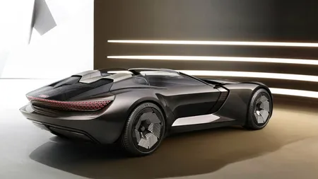 Audi a prezentat un model electric decapotabil, inspiraţie din automobilul lui Batman. Maşina îţi taie respiraţia
