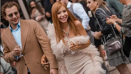 Carmen Grebenişan s-a măritat cu Alex Militaru. Naşa a fost prietena ei, Alina Ceuşan