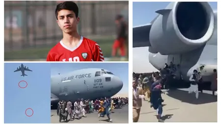 Tânăr fotbalist, printre afganii care au încercat să fugă de talibani agăţaţi de trenul de aterizare al unui avion
