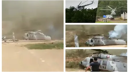 Elicopter prăbușit în Mexic. Ministrul de Interne era la bord. Momentul a fost FILMAT