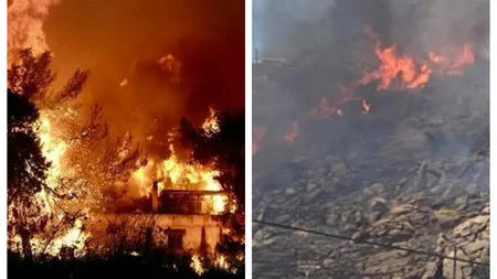 Alertă în Grecia din cauza incendiilor. Oamenii sunt sfătuiţi să rămână în case