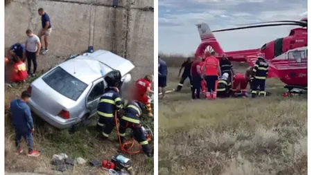 Accident teribil în judeţul Constanţa. Un tânăr de 20 de ani, rănit grav, şi-a petrecut noaptea lângă prietenul mort