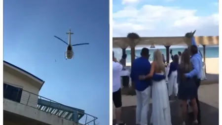 Politicianul Gigi Chiru, o nouă aroganţă în pandemie. I-a adus un trandafir soţiei, cu elicopterul VIDEO
