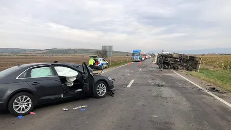 Accident teribil, omul de afaceri a murit pe loc, soţia este la spital în stare gravă
