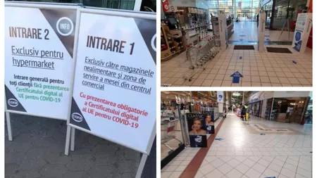 Primul centru comercial amendat pentru nerespectarea noilor restricţii. Cum reuşeau nevaccinaţii să intre în magazin