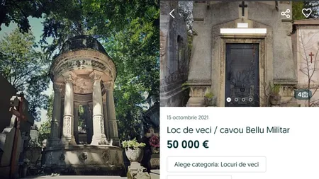 Ireal! Cât costa un loc de veci în Cimitirul Bellu! Prețurile halucinante cu care se vând cavourile și criptele în 