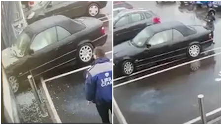 O șoferiță a intrat cu bolidul BMW într-un magazin din Hunedoara, după ce a executat o manevră greșită