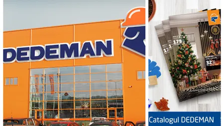 DEDEMAN anunţă reduceri IMBATABILE de sărbători. Găseşte inspiraţie în noul Catalog cu oferte speciale de Crăciun