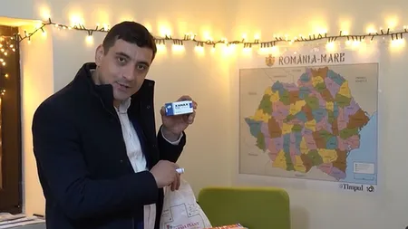 George Simion face pe ”Moș Crăciun” pentru colegii politicieni: ”Nervocalmin, pentru domnul Muraru, acolo, la Iași” - VIDEO