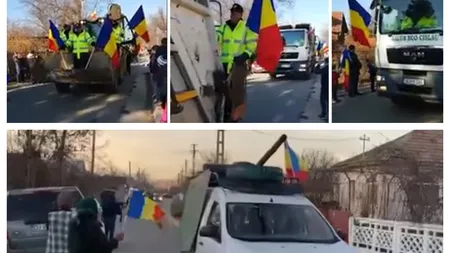 Paradă inedită de 1 decembrie într-o comună din Olt. Tunul făcut din cazanul de ţuică a făcut senzaţie. Sătenii şi-au făcut cruce când l-au văzut