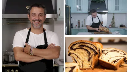 Reţeta de cozonac a lui Chef Sorin Bontea. Cum să-ţi iasă delicios şi pufos cozonacul de Crăciun. Secretul celebrului bucătar