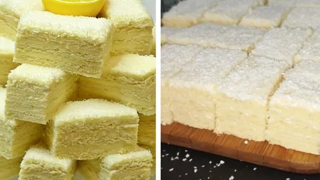 Prăjitura Albă ca Zăpada, reţeta veche. Desertul favorit al celor care iubesc aroma de lămâie