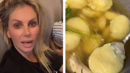 Andreea Bănică a dezvăluit rețeta ei pentru supa cu găluște. Iată ingredientul - minune pe care îl folosește artista