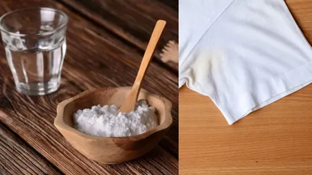 Trucul genial cu care scoţi petele de deodorant cu câteva ingrediente banale pe care oricine le are în casă