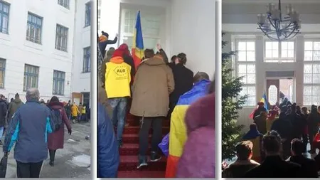 George Simion şi un grup de simpatizanţi AUR au dat buzna în Primăria Timişoara pentru a-l căuta pe Dominic Fritz. Reacţia edilului: 