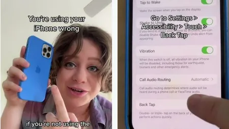 Butonul secret pe care îl are orice iPhone. O femeie a devenit virală pe Tik Tok după ce a arătat utilizatorilor din lumea întreagă că au folosit greșit acest telefon - VIDEO
