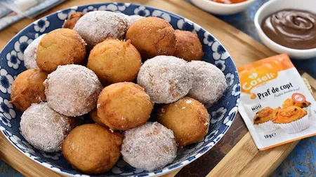 Rețetă delicioasă de gogoși cu banane. Se prepară cât ai clipi și nu are pic de zahăr! Iată ingredientul secret