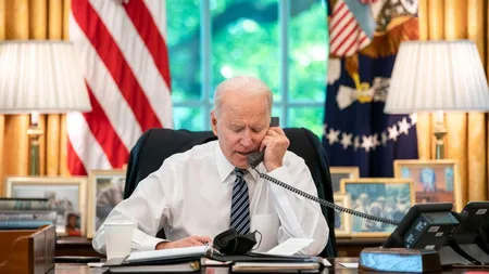 Biden şi liderii mai multor ţări, inclusiv România, au vineri o discuţie telefonică pe tema crizei din Ucraina