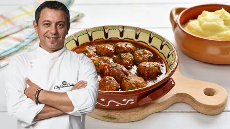 Rețeta secretă de chiftele marinate a lui Sorin Bontea. Care este trucul celebrului chef VIDEO