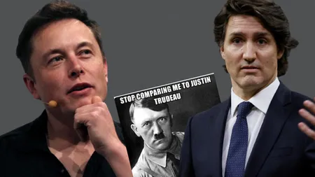 Fondatorul Tesla, atac dur la premierul Canadei! Elon Musk  îl compară pe Justin Trudeau cu Adolf Hitler!