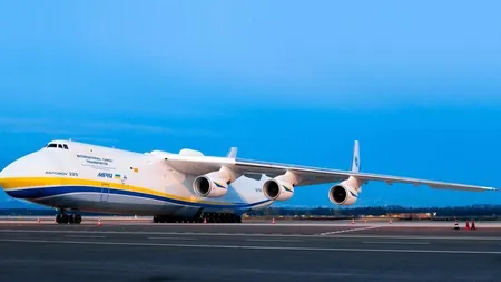 Antonov Mriya, cel mai mare avion de transport din lume, fabricat în Ucraina, distrus de tirurile ruseşti GALERIE FOTO