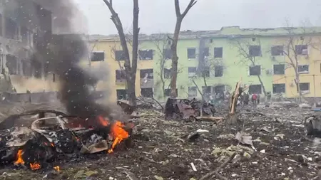 Atac aerian la Mariupol. Bombele au lovit o maternitate, imagini ŞOCANTE din Ucraina. Zelenski: 