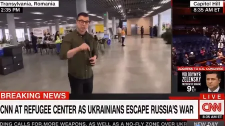 Echipa CNN impresionată de generozitatea românilor faţă de refugiaţii din Ucraina. Centrul de refugiați de la CATTIA Braşov, subiect de reportaj