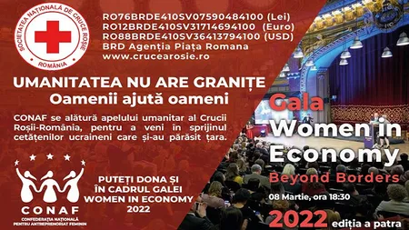 Gala Conaf premiază antreprenoarele de succes. Premierul Nicolae Ciucă, printre invitați