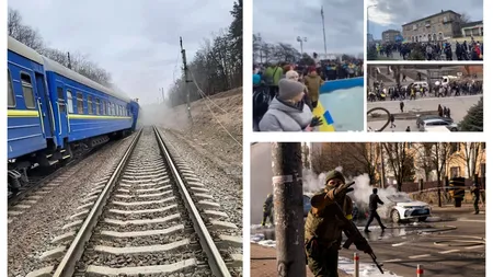 Război în Ucraina: tren cu civili deraiat lângă Kiev. Proteste la Melitopol şi Herson în faţa trupelor ruseşti VIDEO