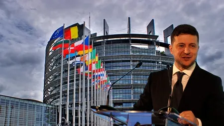 Volodimir Zelenski, discurs fulminant în Parlamentul European după ce cererea de intrare în UE a fost admisă: 