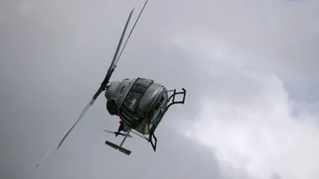 Elicopter rusesc prăbuşit. Pilotul a sărit cu paraşuta înainte de impact VIDEO