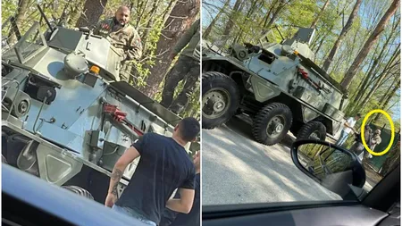 Plângere penală pe numele lui Dani Mocanu după accidentul provocat de tancul în care se afla. Manelistul, agresiv cu martorii care au filmat incidentul
