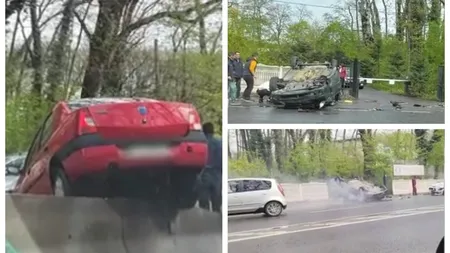 Carambol cu şase maşini pe DN1. Circulaţia în Corbeanca este oprită