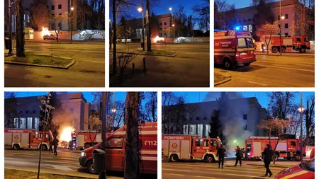 O maşină a intrat în gardul ambasadei Rusiei la Bucureşti şi a luat foc. Şoferul a murit. Se fac verificări inclusiv pentru un posibil atentat